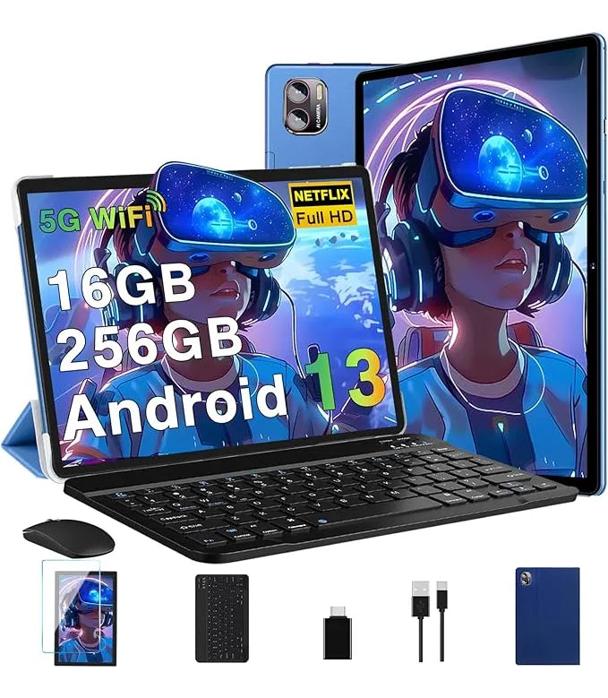 Tablet Android Meberry M7 - ALMACENAMIENTO 256GB - RAM 16GB - AZUL