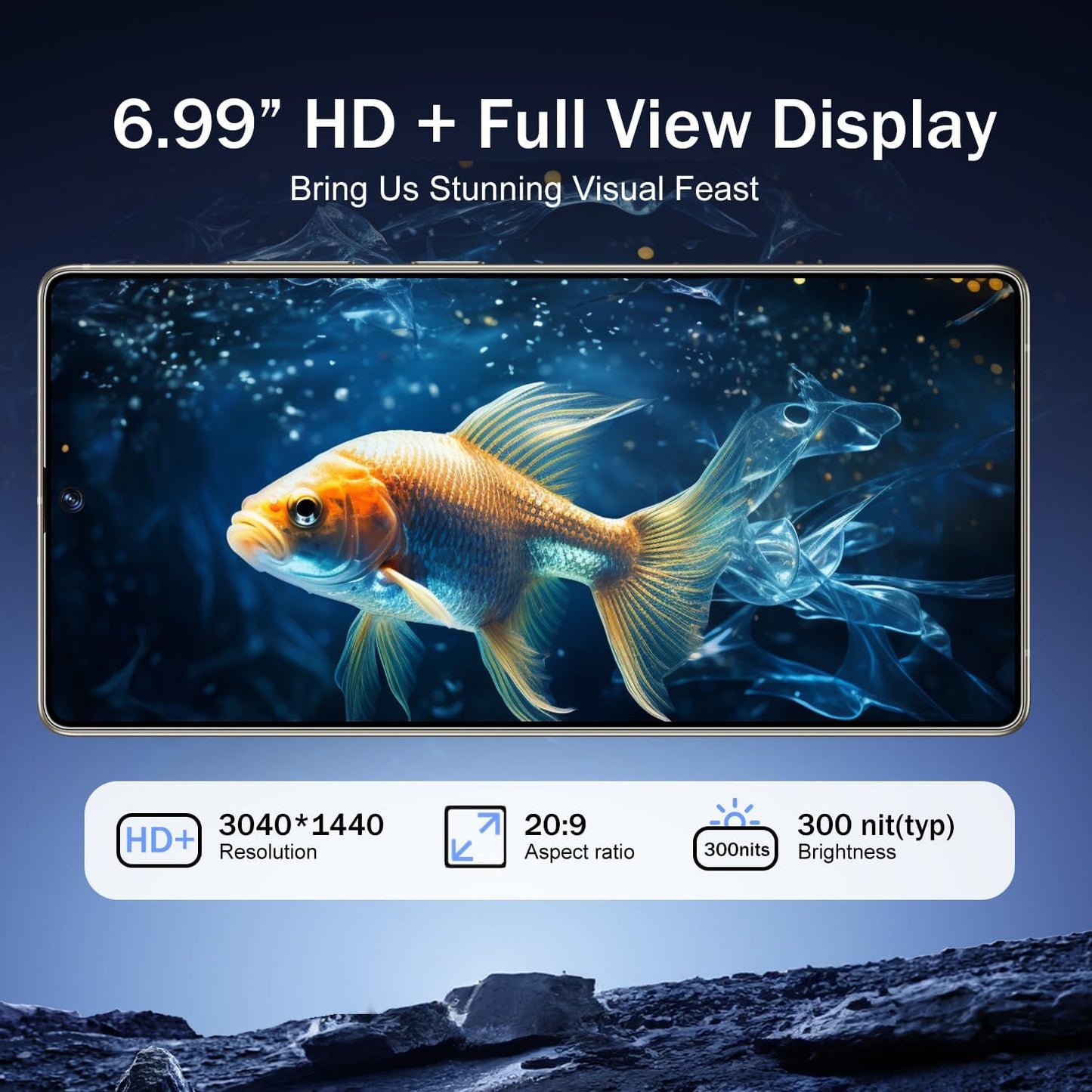 CELULAR I25 ULTRA 5G ANDROID DUAL 6.99", 16GB, 512GB TITANIUM, GRAY