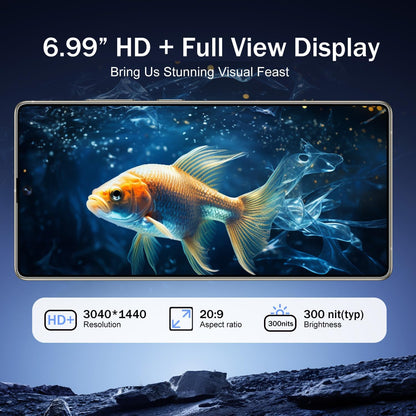 CELULAR I25 ULTRA 5G ANDROID DUAL 6.99", 16GB, 512GB TITANIUM, GRAY