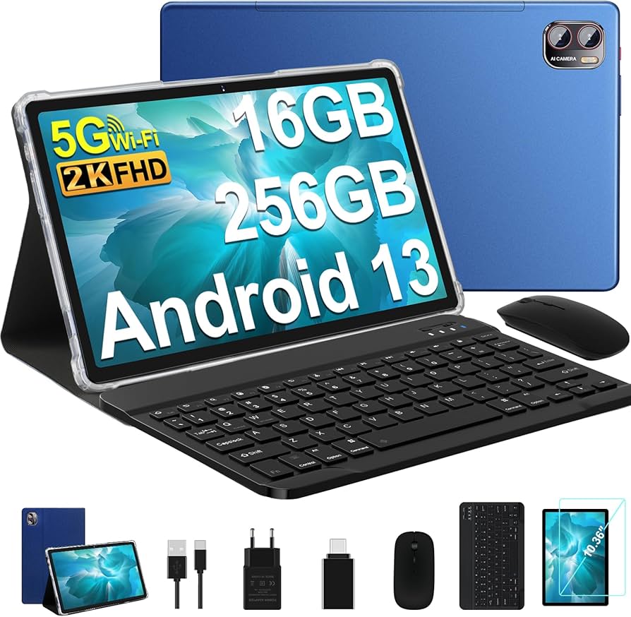 Tablet Android Meberry M7 - ALMACENAMIENTO 256GB - RAM 16GB - AZUL