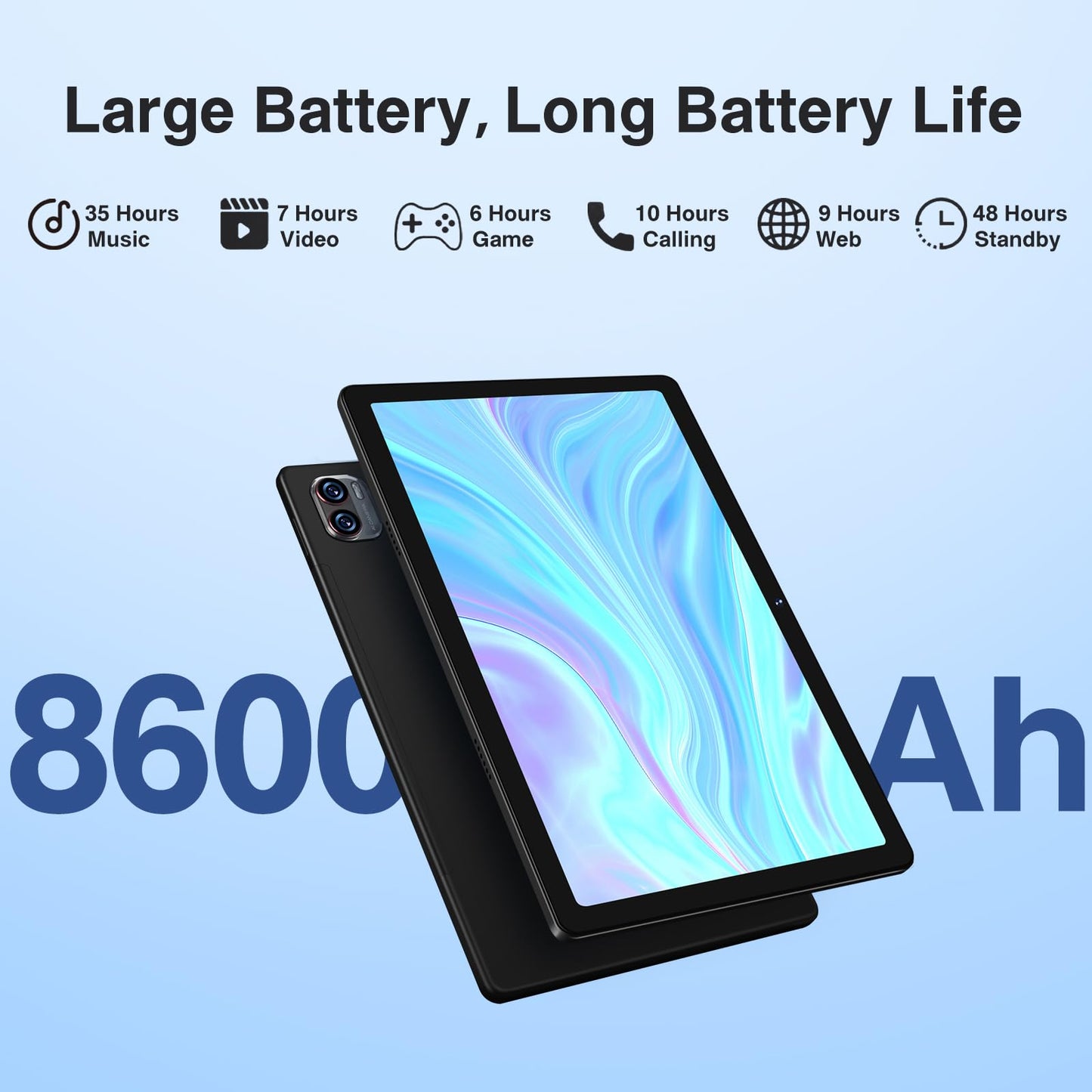 Tablet Android Meberry M7 - ALMACENAMIENTO 256GB - RAM 16GB - AZUL