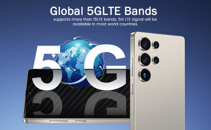 CELULAR I25 ULTRA 5G ANDROID DUAL 6.99", 16GB, 512GB TITANIUM, GRAY