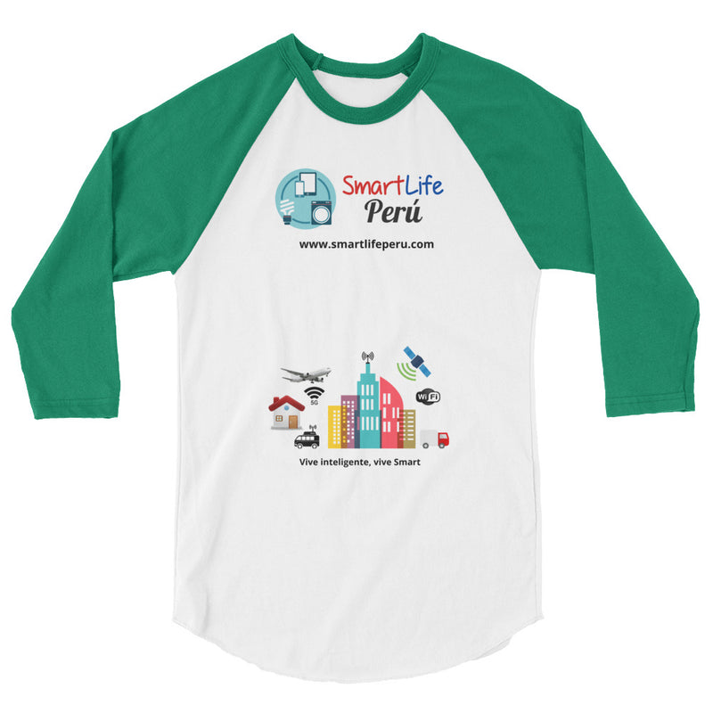 SmartLife Peru T-shirt with three-quarter raglan sleeves